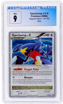 2008 Pokemon Diamond and Pearl Majestic Dawn Garchomp Holo #97 CGC 9 - Image 1