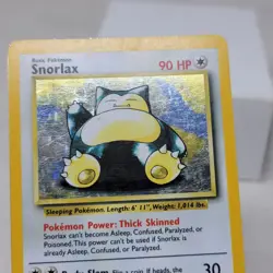 1999 Pokemon Jungle Snorlax 11/64 Holo No Symbol ERROR MP/LP - Image 4