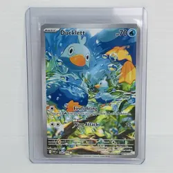 Pokemon TCG White Flare Ducklett 109/086 Illustration Rare Scarlet & Violet NM/M - Image 1