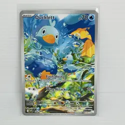 Pokemon TCG White Flare Ducklett 109/086 Illustration Rare Scarlet & Violet NM/M - Image 3