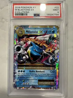 PSA 9 Pokemon Mega Charizard Blastoise & Venusaur Evolutions Sequential Set - Image 5