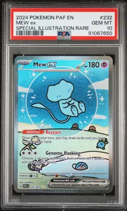 PSA 10 Bubble Mew GX SIR Illustration Rare Pokemon Paldean Fates Gem Mint #232 - Image 1