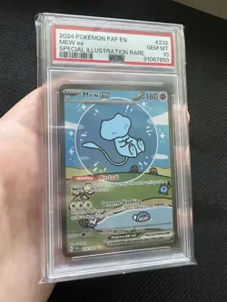 PSA 10 Bubble Mew GX SIR Illustration Rare Pokemon Paldean Fates Gem Mint #232 - Image 4