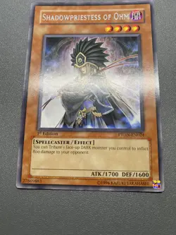 Yu-Gi-Oh! Shadowpriestess Of Ohm Rare 1st Edition PTDN-EN024 MP - Image 1