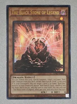 *** THE BLACK STONE OF LEGEND *** HOLOGRAPHIC ULTRA RARE LDK2-ENJ05 YUGIOH! - Image 1