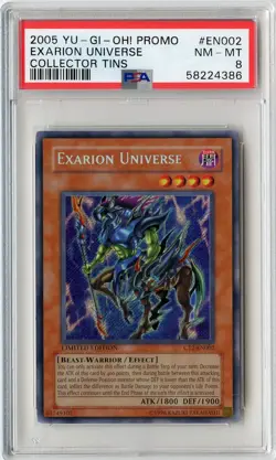 2005 Yu-Gi-Oh! Exarion Universe - Limited Edition Secret Rare CT2-EN005 - PSA 8 - Image 1