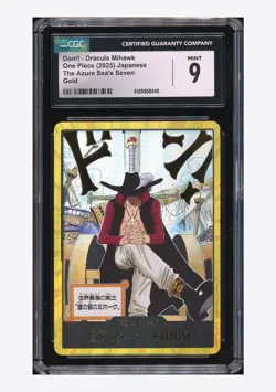 One Piece CGC 9 Don!! Gold 2025 OP14 Dracule Mihawk Japanese - Image 1