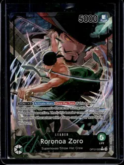 2025 One Piece Legacy of the Master Roronoa Zoro Leader #OP12-020 - Image 1