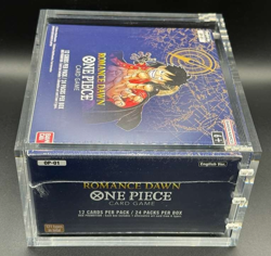 One Piece EN OP-01 Romance Dawn Blue Bottom Booster Box Sealed w/ Acrylic Case - Image 3