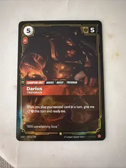 Riftbound Darius Trifarian (Alternate Art) NM Foil Origins - Image 1