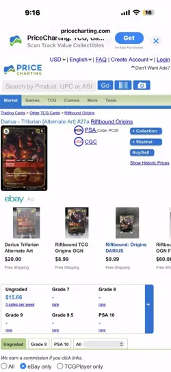 Riftbound Darius Trifarian (Alternate Art) NM Foil Origins - Image 3