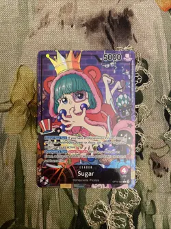 Sugar OP10-003 Parallel Alt Art Leader Royal Blood One Piece Card Game English - Image 1