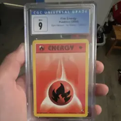 Fire Energy CGC 9 Gym Heroes 1st Edition 102/132 Pokemon TCG Card - Image 1