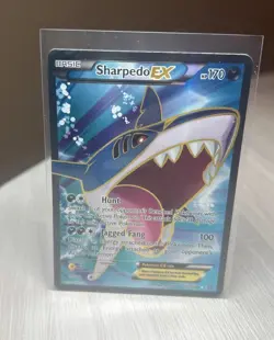 Pokemon TCG Sharpedo-EX Primal Clash Holo Full Art Ultra Rare Card 152/160 - Image 1