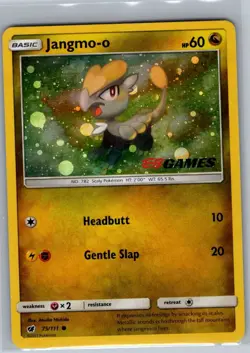 Jangmo-o - 75/111 (Cosmos Holo) (EB Games Promo) 075/111 - Pokemon Card - NM - Image 1
