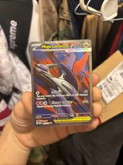 Pokemon TCG Mega Latias EX Full Art Ultra Rare Card 163/132 Mega Evolution - Image 1