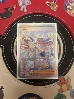 Pokemon Miriam Full Art Holo Ultra Rare Trainer Card Scarlet & Violet 251/198 - Image 2