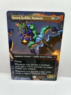 Green Goblin Nemesis - Rare Borderless 0023 - Spider-Man - MTG TCG Card NM - Image 1