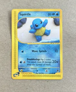 2002 Pokemon Expedition Squirtle Card 131/165 - Image 1