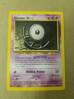 Unown [U] 51/75 - Neo Discovery - VINTAGE WOTC Pokemon CARD - UNLIMITED - NM - Image 1