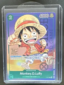 One Piece Card Game 1st Anniversary Tournament Set Monkey D Luffy #P-037 - Image 1