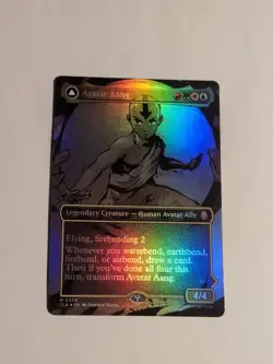 Avatar Aang (Borderless) Avatar: The Last Airbender Foil NM!!! - Image 1