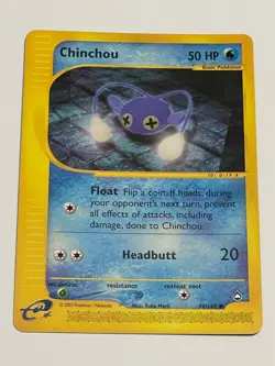 Pokemon Card - Chinchou Aquapolis 70/147 Common NM - Image 1