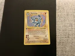 Pokemon WOTC - Machamp - Holo 1st Edition Shadowless 8/102 - LP - Image 2
