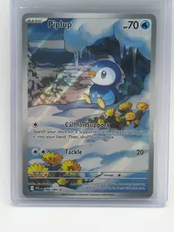 Piplup 98/94, Phantasmal Flames Full Art Holo Illustration Rare, Pokemon TCG, NM - Image 1