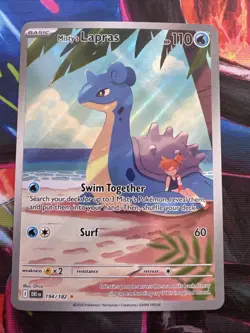 Pokemon TCG Misty's Lapras Destined Rivals 194/182 Illustration Rare - Image 1