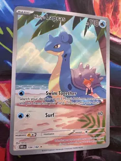 Pokemon TCG Misty's Lapras Destined Rivals 194/182 Illustration Rare - Image 2