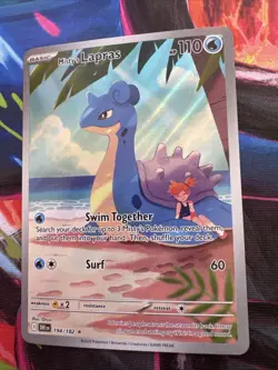 Pokemon TCG Misty's Lapras Destined Rivals 194/182 Illustration Rare - Image 3