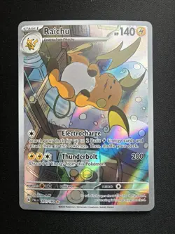 Pokemon: Raichu Illustration Rare 211/193 Paldea Evolved - Image 1