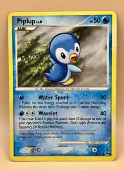 Piplup 16/17 – POP Series 9 - MP - 2009 Pokemon TCG - Image 1