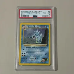 Pokemon Giovanni's Gyarados Holo Rare Gym Challenge 5/132 PSA 8 - Image 1