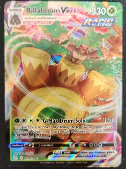 Rillaboom VMAX 023/264 SWSH Fusion Strike Full Art Ultra Rare Holo Pokemon NM - Image 1