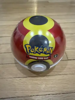 Pokemon TCG PokeBall Tin Brand New Factory Sealed - 3 booster packs and stickers - Image 1