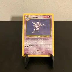 Pokemon TCG Haunter Fossil 6/62 Holo Unlimited Rare MP Condition 1999 - Image 1