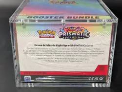 Pokemon SV8.5 Prismatic Evolutions Sealed Booster Bundle Display W/Acrylic Case - Image 3