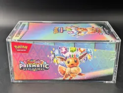 Pokemon SV8.5 Prismatic Evolutions Sealed Booster Bundle Display W/Acrylic Case - Image 4