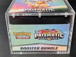 Pokemon SV8.5 Prismatic Evolutions Sealed Booster Bundle Display W/Acrylic Case - Image 5