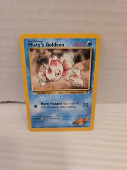 Misty's Goldeen 30/132, Gym Heroes, Pokemon TCG, Unlimited 2000, WOTC - Image 1