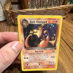 Pokemon Dark Charizard Holo Rare 4/82 Team Rocket 80 HP Unlimited English - Image 1