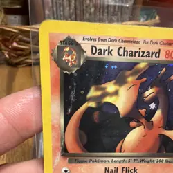 Pokemon Dark Charizard Holo Rare 4/82 Team Rocket 80 HP Unlimited English - Image 2