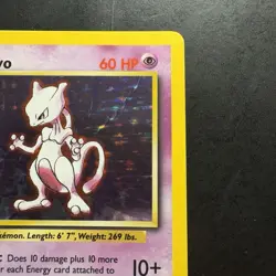 Pokemon Vintage Holo Mewtwo 010/102 Base Set Wotc 1999 - Image 3
