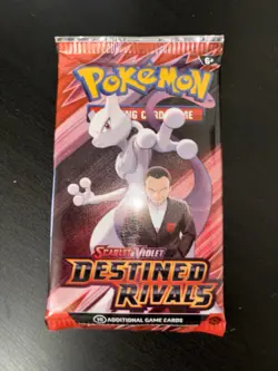 22.4g HEAVY Pokemon Destined Rivals Booster Pack Sealed 2025 - Gio’s Mewtwo Art - Image 2