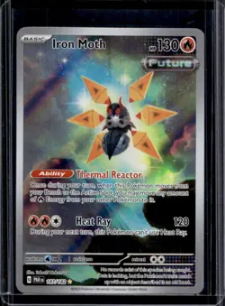 2023 Pokemon SV Paradox Rift Iron Moth #187/182 - Image 1