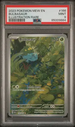 Bulbasaur 166/165 PSA 9 - Scarlet & Violet 151 - Pokemon TCG - Image 1