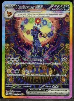 2025 Pokemon PRE EN Special Illustration Rare #161 Umbreon ex - Image 1