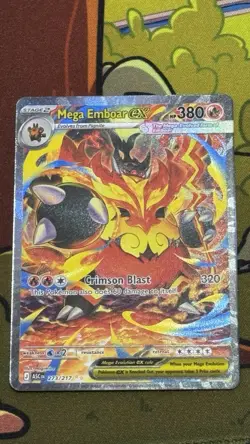 Mega Emboar ex 273/217 SIR Secret Rare Pokemon Ascended Heroes MINT Pack Fresh - Image 1